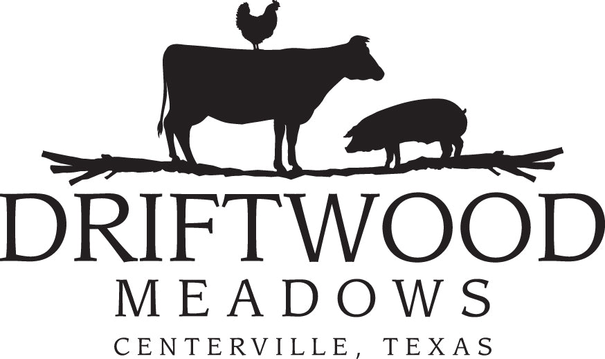 Pasture raised chicken, pasture raised beef, pasture raised pork. Driftwood Meadows, Texas pasture raised. Texas farm.